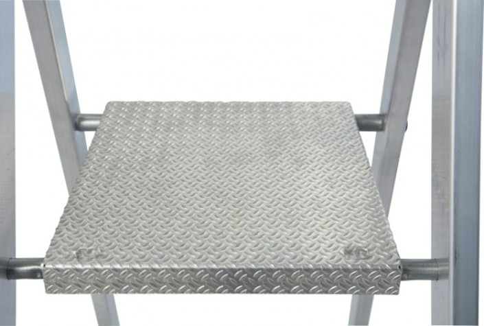 Стремянка алюминиевая KRAUSE MONTO SOLIDO 6 ступеней [126658]