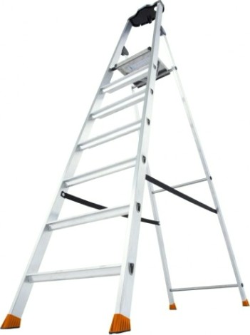 Стремянка алюминиевая KRAUSE MONTO SOLIDO 7 ступеней [126665]