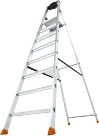 Стремянка алюминиевая KRAUSE MONTO SOLIDO 8 ступеней [126672]