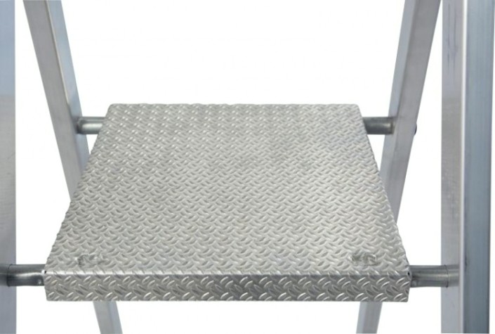 Стремянка алюминиевая KRAUSE MONTO SOLIDO 8 ступеней [126672]