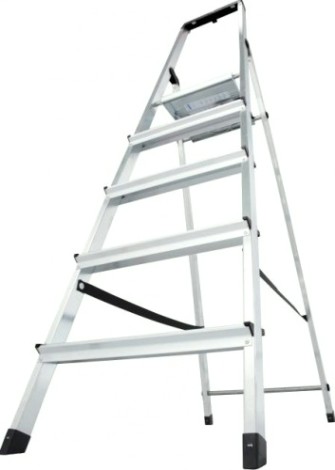 Стремянка алюминиевая KRAUSE MONTO SOLIDY 5 ступеней [126238]