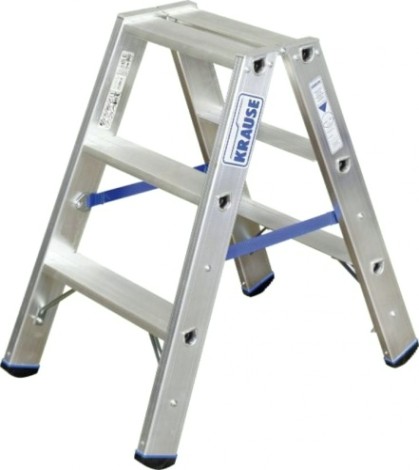 Стремянка алюминиевая KRAUSE STABILO 3 ступени двухсторонняя [124715]