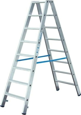 Стремянка алюминиевая KRAUSE STABILO 5 ступеней двухсторонняя [124739]