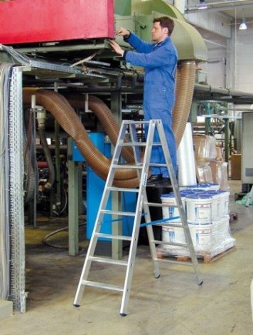 Стремянка алюминиевая KRAUSE STABILO 8 ступеней двухсторонняя [124760]