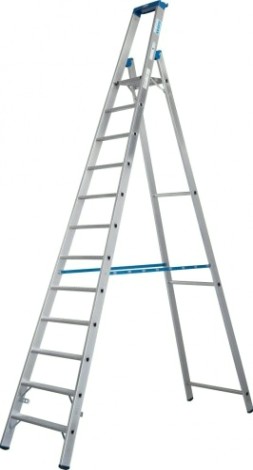 Стремянка алюминиевая KRAUSE STABILO R13 12 перфорированных ступеней [136107]