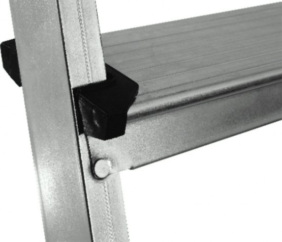 Стремянка алюминиевая Sarayli 4 ступени двухсторонняя [3104]