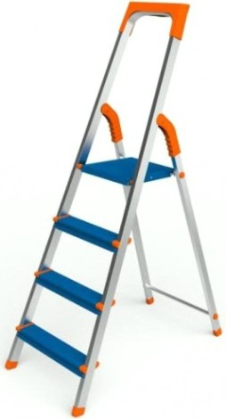 Стремянка алюминиевая Sarayli Color 4 ступени [2304]