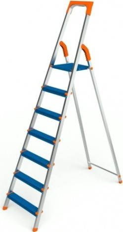 Стремянка алюминиевая Sarayli Color 7 ступеней [2307]