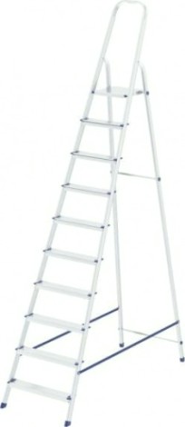 Стремянка алюминиевая СИБРТЕХ 10 ступеней [97721]