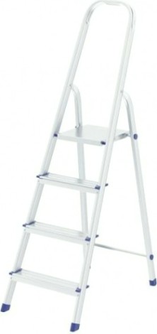 Стремянка алюминиевая СИБРТЕХ 4 ступени [97714]