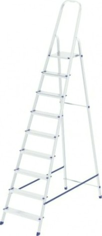Стремянка алюминиевая СИБРТЕХ 9 ступеней [97719]