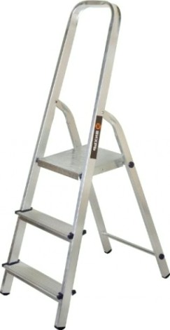 Стремянка алюминиевая ВИХРЬ СА 1х3 [73/5/1/1]