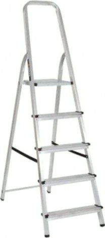 Стремянка алюминиевая ВИХРЬ СА 1х5 [73/5/1/3]