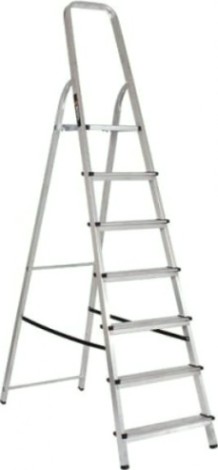 Стремянка алюминиевая ВИХРЬ СА 1х7 [73/5/1/5]