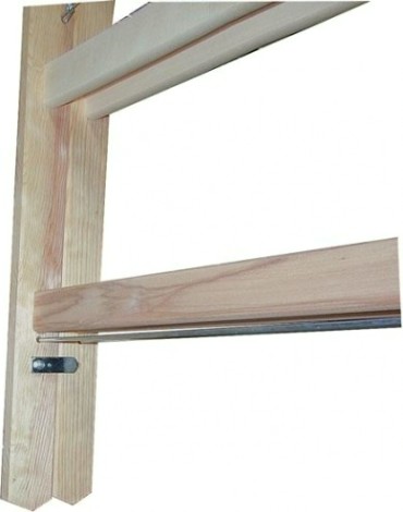 Стремянка деревянная KRAUSE 8 перекладин, двухсторонняя [170101]