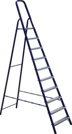 Стремянка стальная АЛЮМЕТ M 8410 10 ступеней профиль 40х20 [М8410]