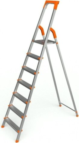 Стремянка стальная Sarayli Европа 7 ступеней [1307]
