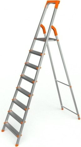 Стремянка стальная Sarayli Европа 8 ступеней [1308]
