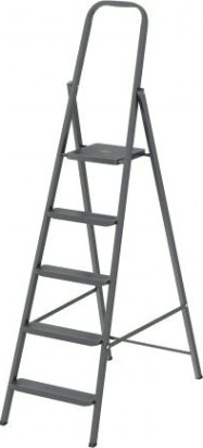 Стремянка стальная СИБРТЕХ 5, ступеней, компактная [97945]