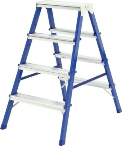 Стремянка стальная СИБРТЕХ двусторонняя 4ст [97934]