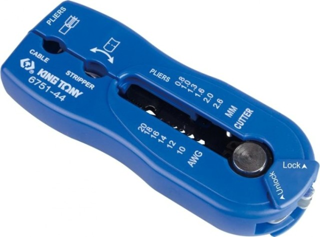 Стриппер KING TONY 6751-44 многофункциональный для зачистки и резки провода