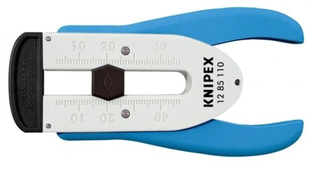 Стриппер KNIPEX KN-1285110SB для удаления первичной оболочки оптоволокна ø 0.12