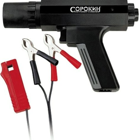 Стробоскоп СОРОКИН 21.20 для бензиновых двигателей 12В, 0-60 гр.