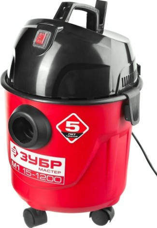 Строительный пылесос ЗУБР ПУ-15-1200 М1 Строительный пылесос ЗУБР ПУ-15-1200 М1