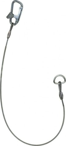 Строп Б МОЛОТ из стального троса 1,45 м, в защитной оболочке, круглый карабин К 1 + кбс [Б КБС]