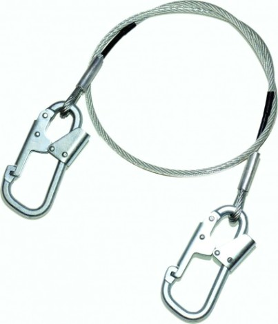 Строп Б МОЛОТ из стального троса два карабина К 1 [Б 2К1]