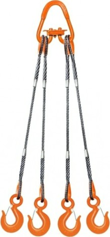 Строп канатный 4,0 т 10,0 м четырехветвевой 4СК [GS05399]