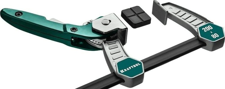 Струбцина быстрозажимная KRAFTOOL KL-200/80 мм [32019-080-200]