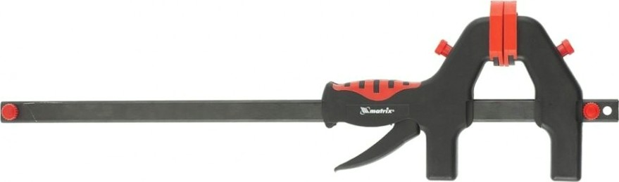 Струбцина быстрозажимная MATRIX 450х765х90 мм универсальная, f-образная, пластико [20545]