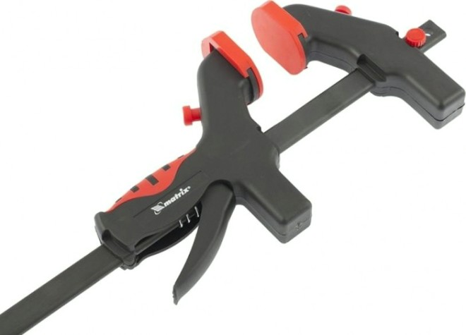 Струбцина быстрозажимная MATRIX 450х765х90 мм универсальная, f-образная, пластико [20545]