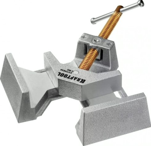 Струбцина для сварки KRAFTOOL EXTREM C90 экстрамощная, стальная угловая [32201]