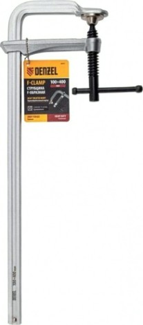 Струбцина F-образная DENZEL 100x400мм, кованая [20471]