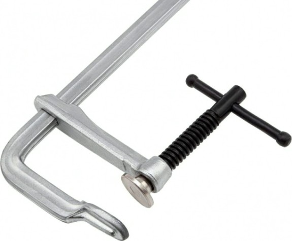 Струбцина F-образная DENZEL 100x600мм, кованая [20472]