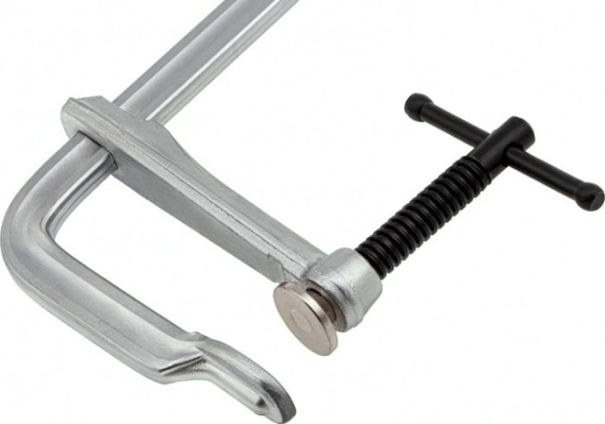 Струбцина F-образная DENZEL 120x400мм, кованая [20478]