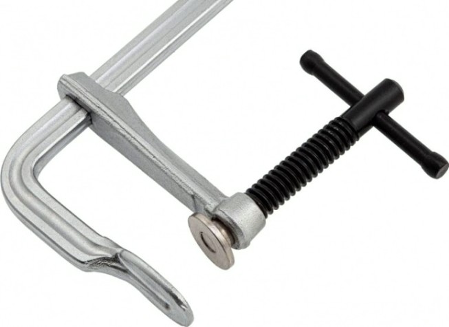 Струбцина F-образная DENZEL 80x300мм, кованая [20466]