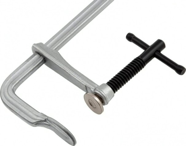 Струбцина F-образная DENZEL 80x400мм, кованая [20467]