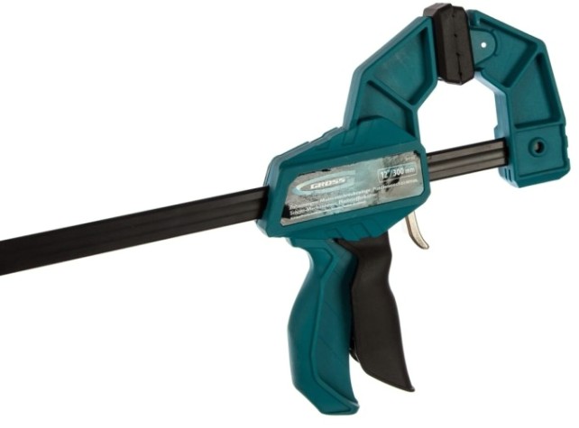 Струбцина F-образная GROSS 20702 реечная, пистолетного типа, 300 мм