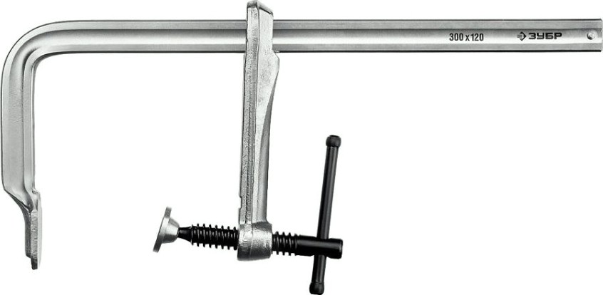 Струбцина F-образная ЗУБР ПРОФЕССИОНАЛ кс-300/120 тип f 300/120 мм, [32157-120-300]