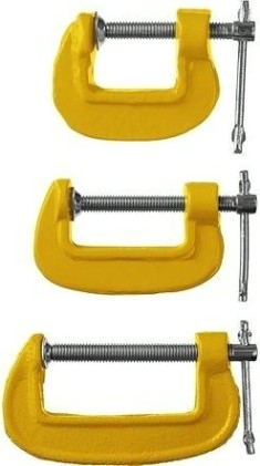 Струбцина G-образная STAYER SG-3 набор тип g 25-50-75 мм, [3212-H3_z03]