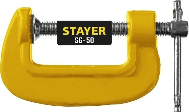Струбцина G-образная STAYER SG-50 тип g 50 мм, [3215-050]