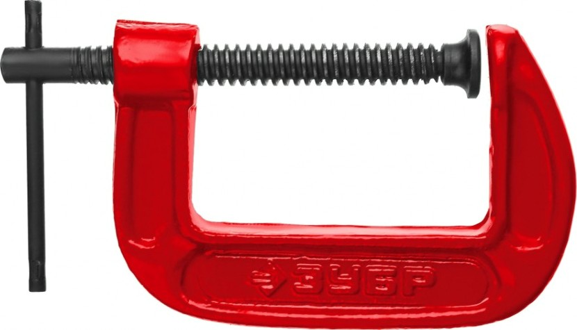 Струбцина G-образная ЗУБР МСС-80 тип G 75 мм, [32244-075]