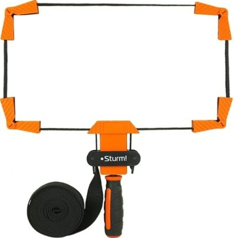 Струбцина ременная Sturm 1078-12-4000 4м, ударопрочный пластик, нейлоновая лента,