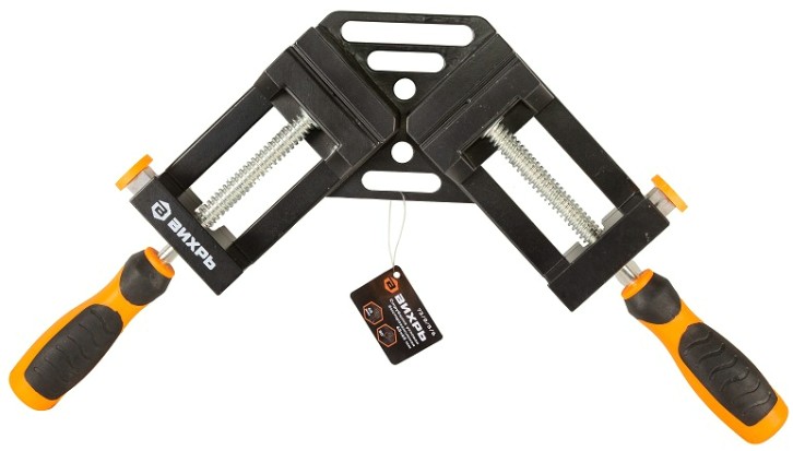 Струбцина угловая ВИХРЬ 65х65 мм быстрозажимная [73/9/5/6]