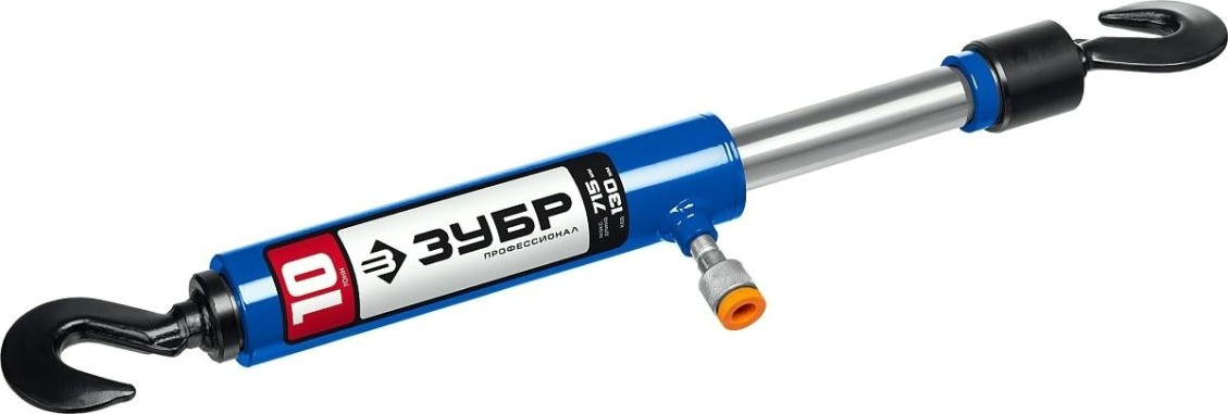 Стяжка гидравлическая ЗУБР 43023-10 профессионал 10т с 2 крюками Стяжка гидравлическая ЗУБР 43023-10 профессионал 10т с 2 крюками