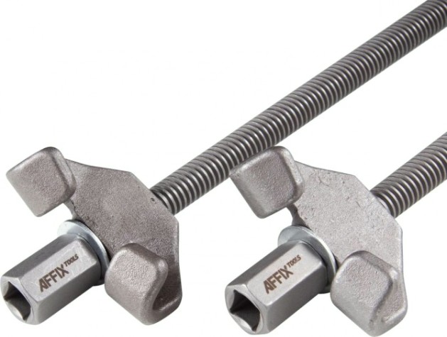 Стяжка пружин Affix амортизаторных 370 мм, вороненая, двойной крюк, 2 пред. [AF10003370]