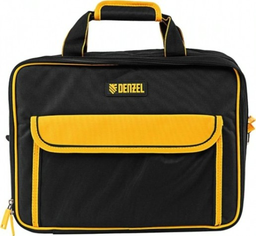Сумка для инструмента Denzel 90 295 400х170х300 мм, 3 отделения, 28 карманов, наплечны [90295]